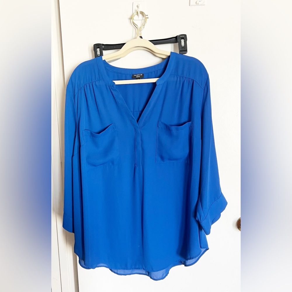 Torrid Blue Women's Blouse